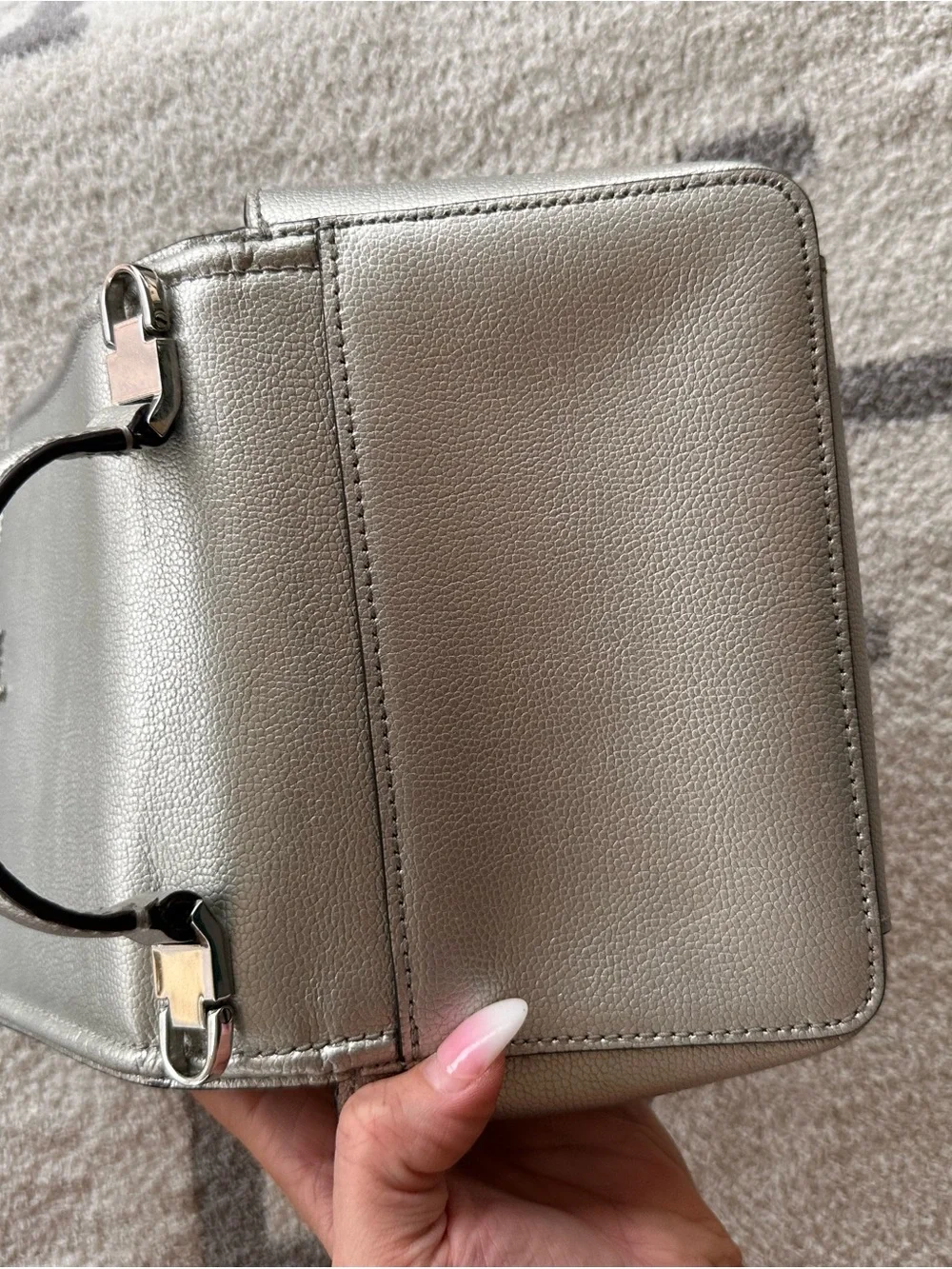 kate spade Silver Mini Top-Handle Crossbody
